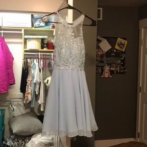 Baby blue homecoming dress